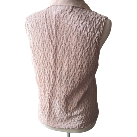 Jones New York Blush Textured Knit Top - Picture 3 of 4